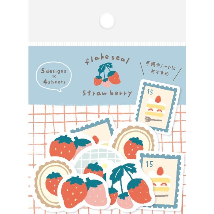 Spring Limited Washi Flake Seal - Strawberry - Techo Treats