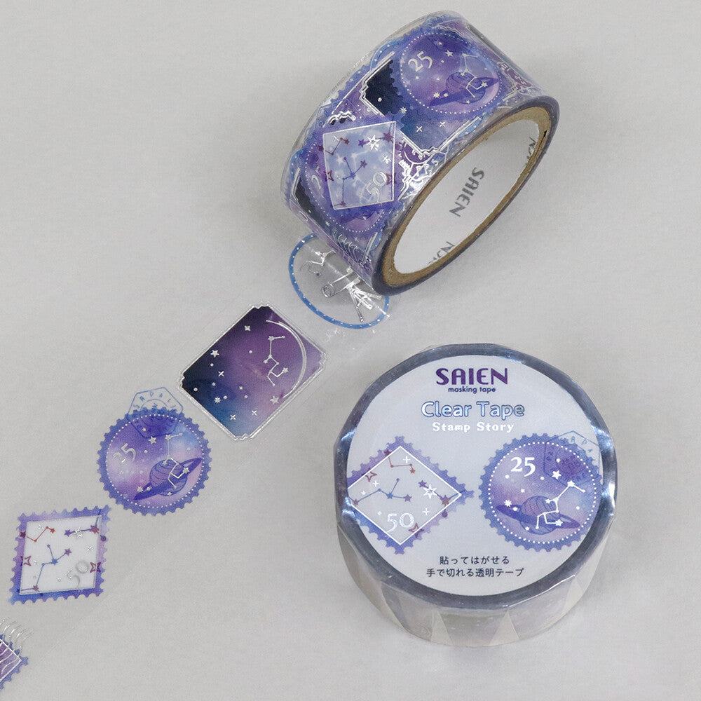 Stamp Story Foil-stamped Clear Tape - Constellation - Techo Treats