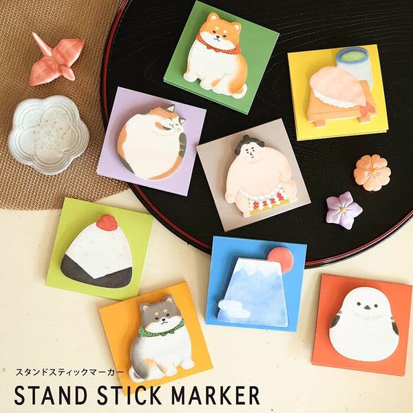 Stand Stick Marker - Japanese Cat - Techo Treats