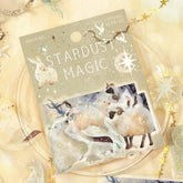 STARDUST MAGIC Foil-stamped Clear Sticker - Moon - Techo Treats