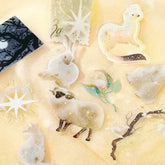 STARDUST MAGIC Foil-stamped Clear Sticker - Moon - Techo Treats