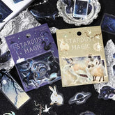STARDUST MAGIC Foil-stamped Clear Sticker - Moon - Techo Treats