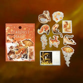 STARDUST MAGIC Foil-stamped Clear Sticker - Saturn - Techo Treats