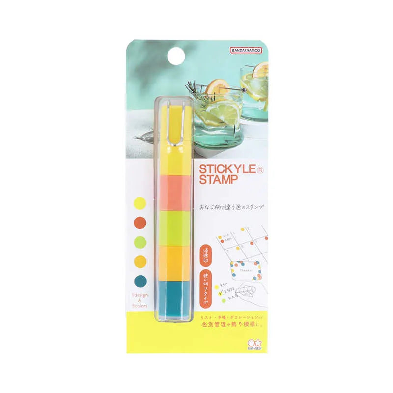 STICKYLE STAMP 5-in-1 Penetrating Stamp - Midsummer Afternoon Lemonade - Sun-Star Stationery - Default Title by Techo Treats Stationery