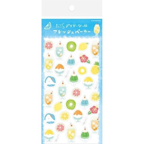 Summer Limited Clear Sticker Sheet - Fresh Parlor - Furukawa Shiko - Default Title by Techo Treats Stationery