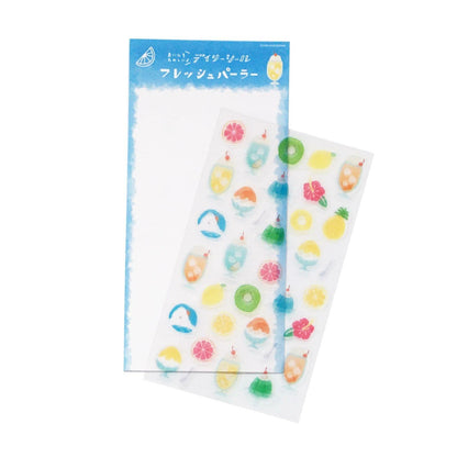 Summer Limited Clear Sticker Sheet - Fresh Parlor - Furukawa Shiko - Default Title by Techo Treats Stationery