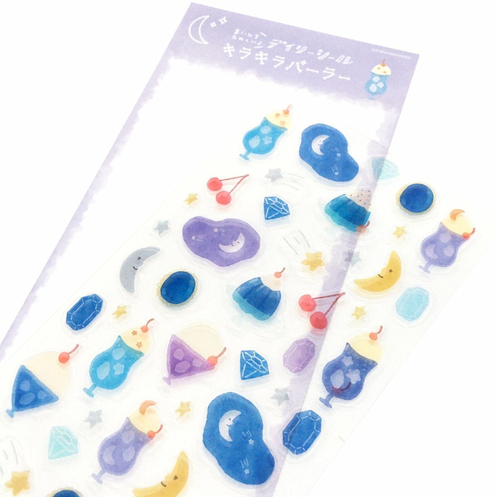 Summer Limited Clear Sticker Sheet - Glitter Parlor - Furukawa Shiko - Default Title by Techo Treats Stationery