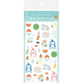Summer Limited Clear Sticker Sheet - Relaxed Vacation - Furukawa Shiko - Default Title by Techo Treats Stationery