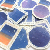 Summer Limited Deco Flake Seal - Night Sky - Furukawa Shiko - Default Title by Techo Treats Stationery