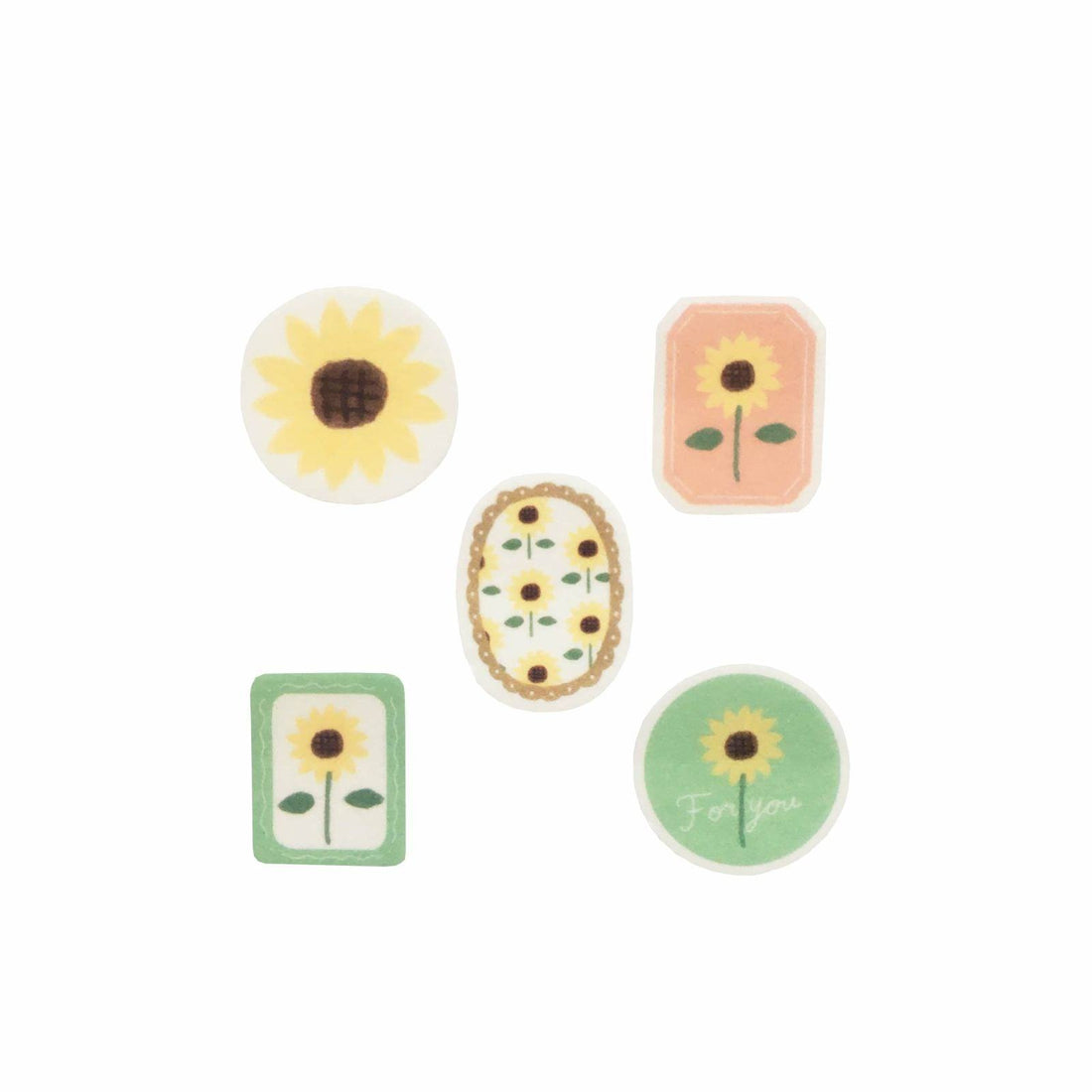 Summer Limited Deco Flake Seal - Sunflower - Furukawa Shiko - Default Title by Techo Treats Stationery