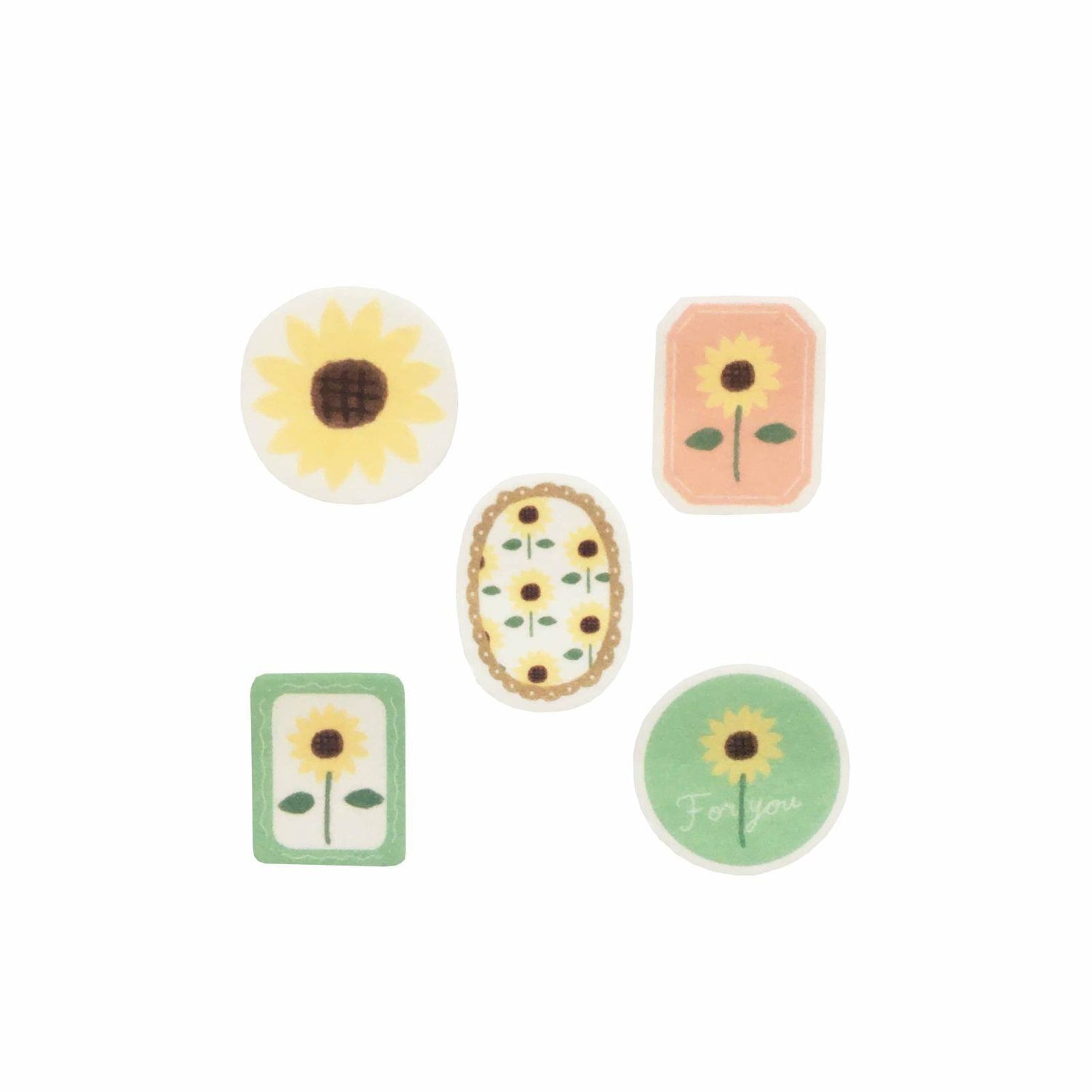 Summer Limited Deco Flake Seal - Sunflower - Furukawa Shiko - Default Title by Techo Treats Stationery