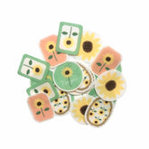 Summer Limited Deco Flake Seal - Sunflower - Furukawa Shiko - Default Title by Techo Treats Stationery
