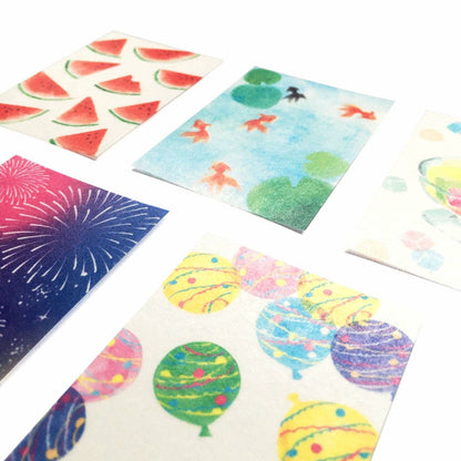 Summer Limited Deco Seal - Summer in Japan - Furukawa Shiko - Default Title by Techo Treats Stationery