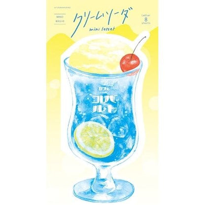 Summer Limited Die-cut Mini Letter - Cafe Cobalt - Furukawa Shiko - Default Title by Techo Treats Stationery