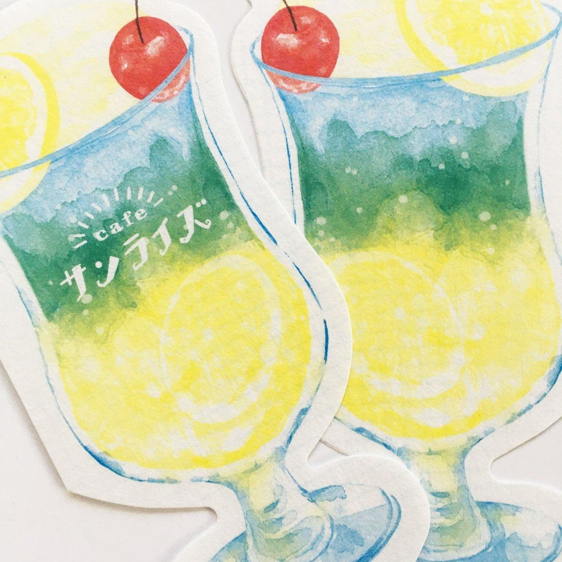 Summer Limited Die-cut Mini Letter - Cafe Sunrise - Furukawa Shiko - Default Title by Techo Treats Stationery