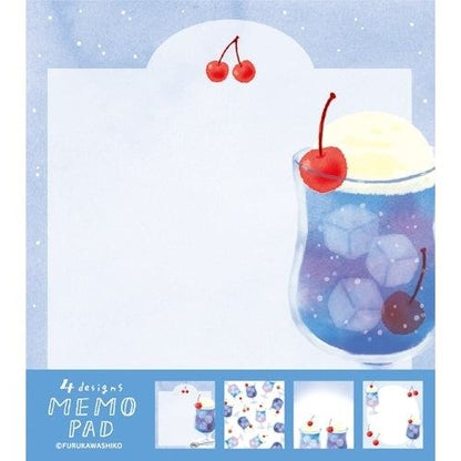 Summer Limited Memo Pad - Purple Soda - Furukawa Shiko - Default Title by Techo Treats Stationery