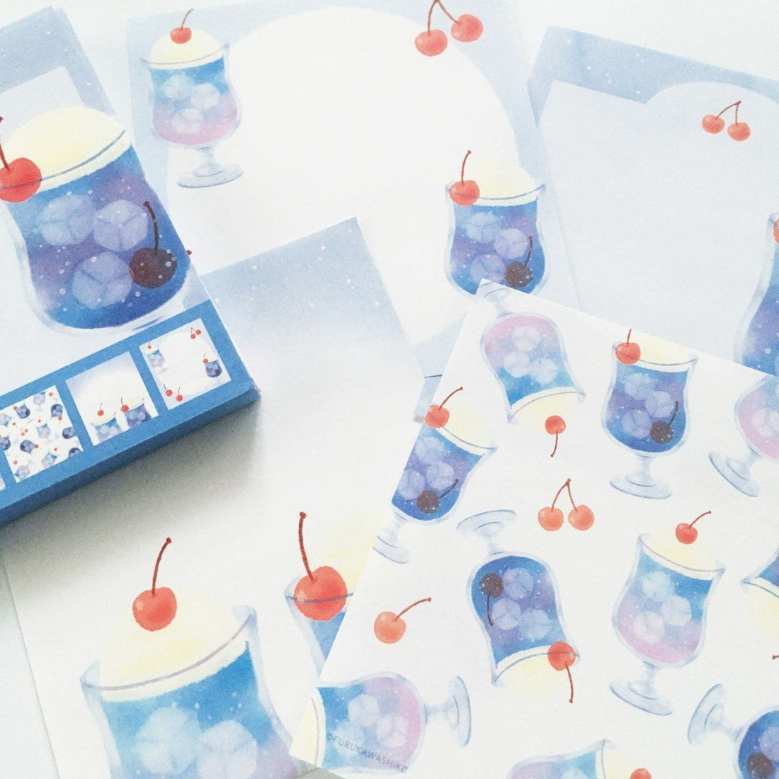 Summer Limited Memo Pad - Purple Soda - Furukawa Shiko - Default Title by Techo Treats Stationery