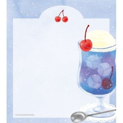 Summer Limited Memo Pad - Purple Soda - Furukawa Shiko - Default Title by Techo Treats Stationery