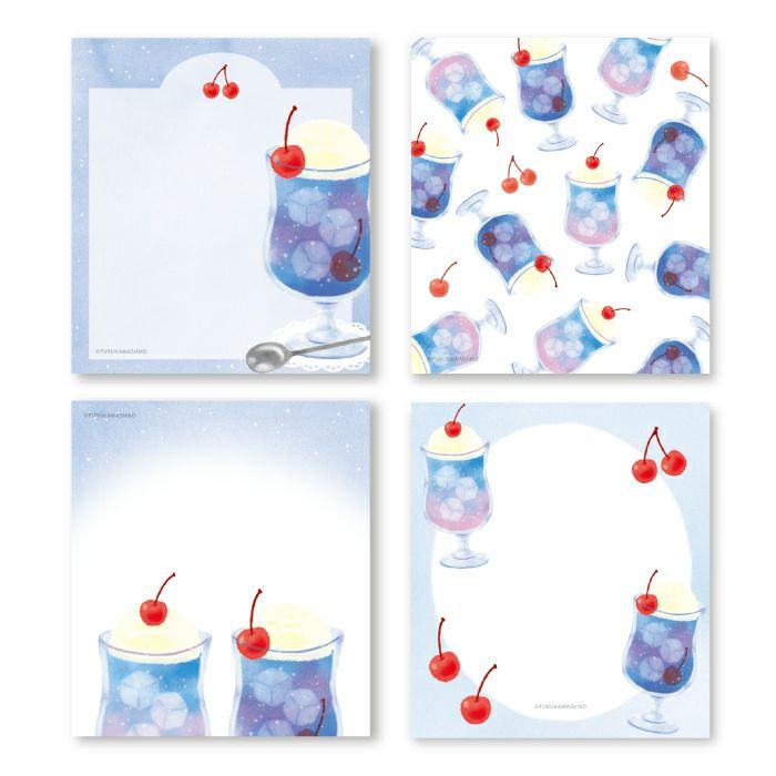 Summer Limited Memo Pad - Purple Soda - Techo Treats