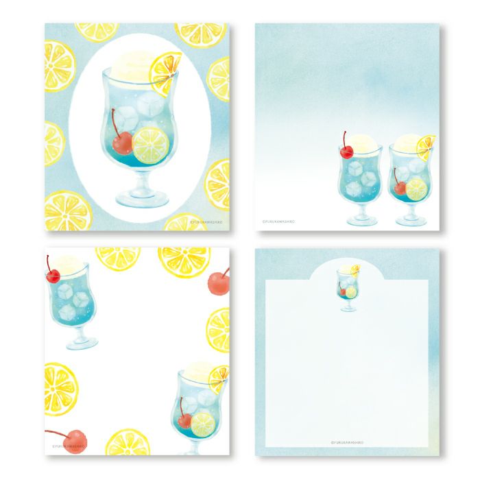 Summer Limited Memo Pad - Ramune Soda - Techo Treats