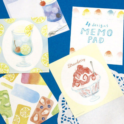 Summer Limited Memo Pad - Ramune Soda - Techo Treats