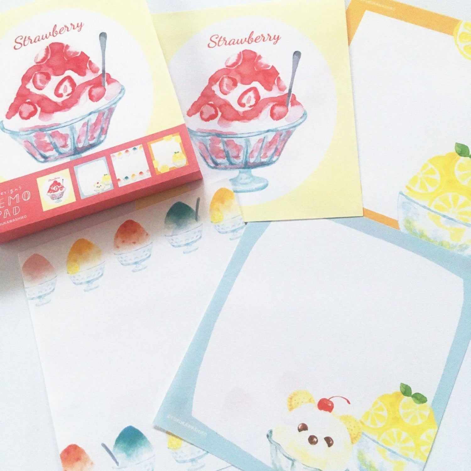Summer Limited Memo Pad - Shaved Ice - Furukawa Shiko - Default Title by Techo Treats Stationery