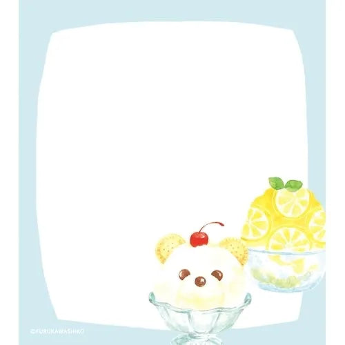 Summer Limited Memo Pad - Shaved Ice - Furukawa Shiko - Default Title by Techo Treats Stationery