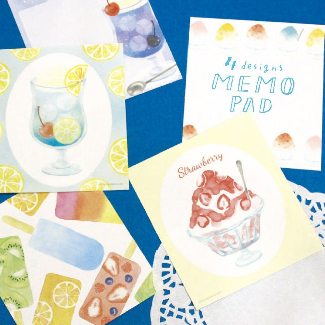 Summer Limited Memo Pad - Shaved Ice - Furukawa Shiko - Default Title by Techo Treats Stationery