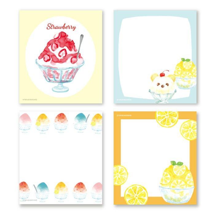 Summer Limited Memo Pad - Shaved Ice - Techo Treats