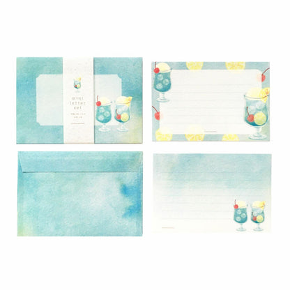 Summer Limited Mini Letter Set - Ramune Soda - Furukawa Shiko - Default Title by Techo Treats Stationery