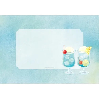 Summer Limited Mini Letter Set - Ramune Soda - Furukawa Shiko - Default Title by Techo Treats Stationery