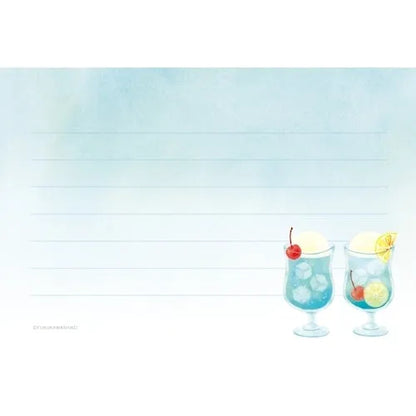 Summer Limited Mini Letter Set - Ramune Soda - Furukawa Shiko - Default Title by Techo Treats Stationery