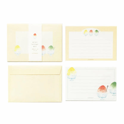 Summer Limited Mini Letter Set - Shaved Ice - Furukawa Shiko - Default Title by Techo Treats Stationery