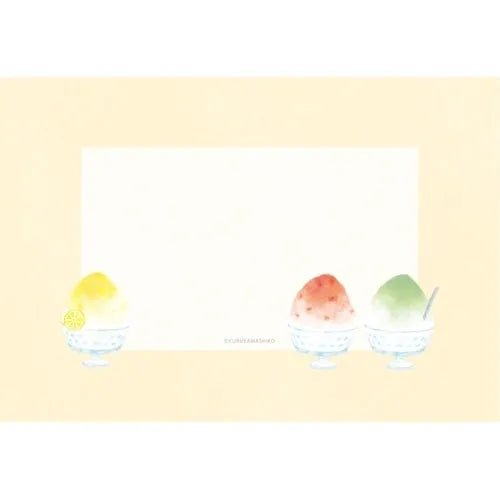 Summer Limited Mini Letter Set - Shaved Ice - Furukawa Shiko - Default Title by Techo Treats Stationery