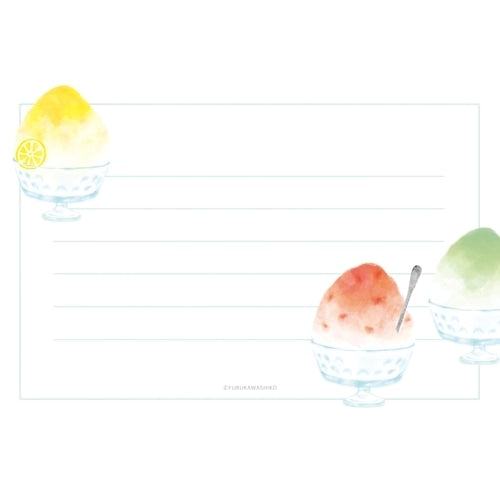 Summer Limited Mini Letter Set - Shaved Ice - Furukawa Shiko - Default Title by Techo Treats Stationery
