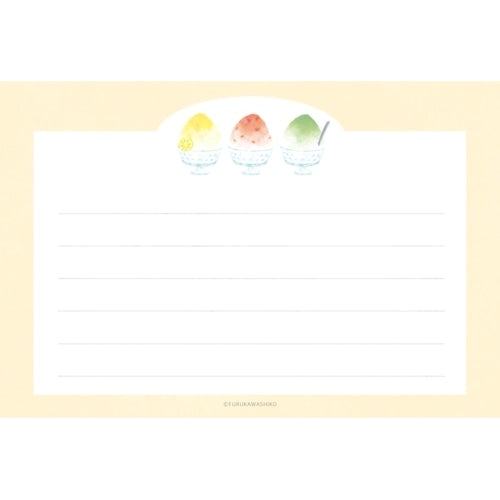 Summer Limited Mini Letter Set - Shaved Ice - Furukawa Shiko - Default Title by Techo Treats Stationery