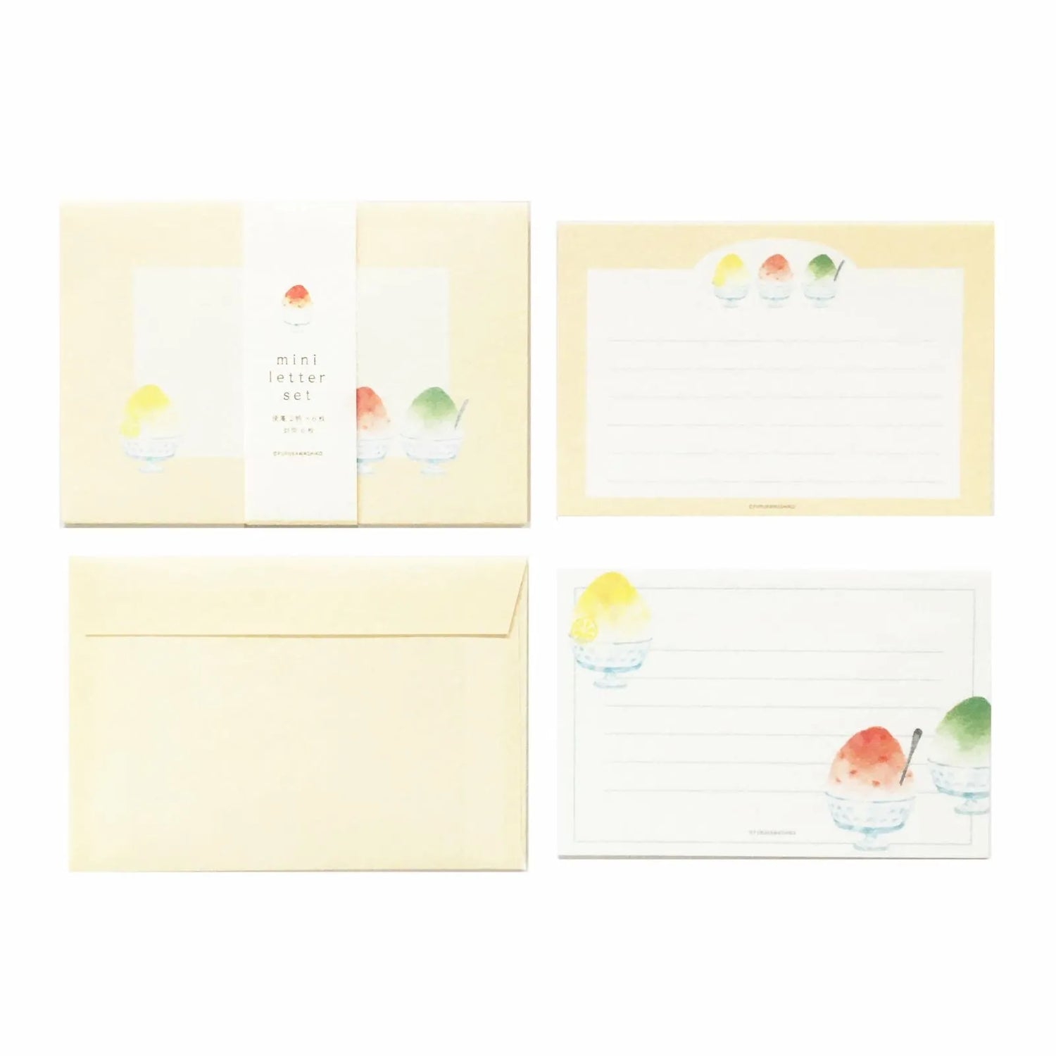 Summer Limited Mini Letter Set - Shaved Ice - Techo Treats