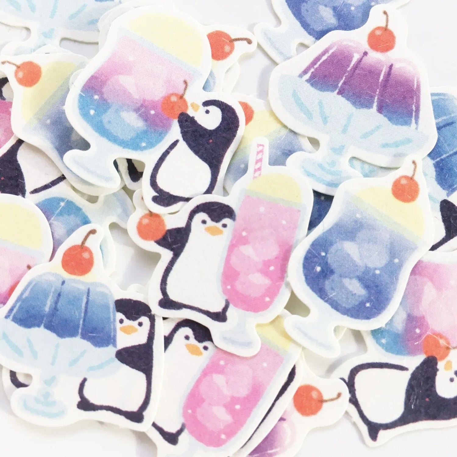 Summer Limited Washi Flake Seal - clear blue - Furukawa Shiko - Default Title by Techo Treats Stationery