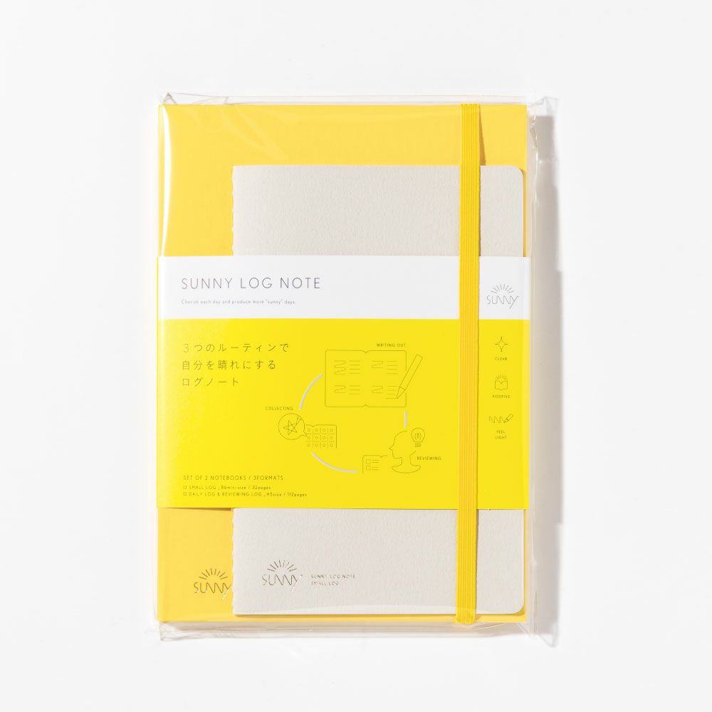 SUNNY LOG NOTE A5 - Yellow - IROHA PUBLISHING - Default Title by Techo Treats Stationery