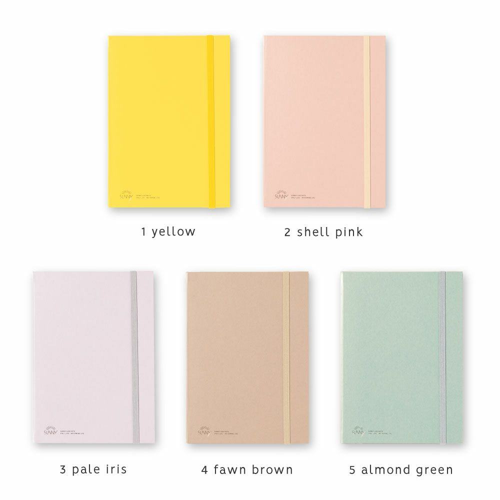 SUNNY LOG NOTE A5 - Yellow - IROHA PUBLISHING - Default Title by Techo Treats Stationery