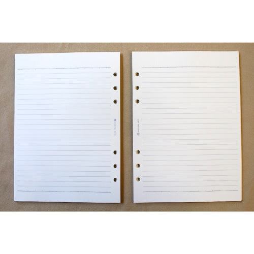 System Notebook Refill (Acid-free Paper) - A5 Ruled - Techo Treats