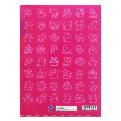 Tabekko Animal Vol.7 - A5 3-Pocket Folder - Pink - Sun-Star Stationery - Default Title by Techo Treats Stationery