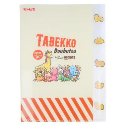 Tabekko Animal Vol.8 A4 Die-cut Clear Folder 5P - Gather - Techo Treats