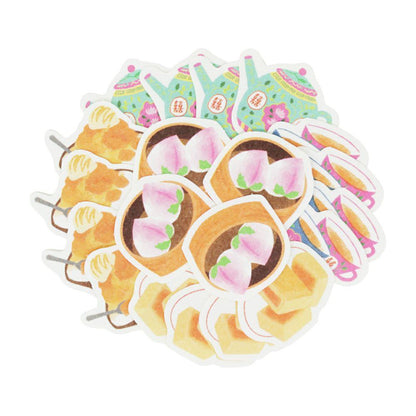Taiwan Trip Flake Stickers - Taiwan Yamucha - Sun-Star Stationery - Default Title by Techo Treats Stationery