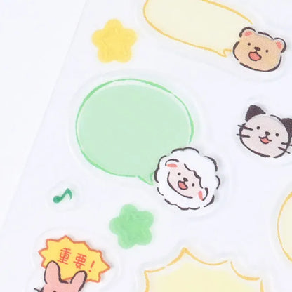 Talking Animals Planner Deco Sticker - Various Animals
