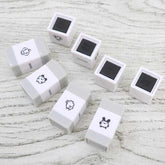 Tamagotchi Pochi Pom Stackable Mini Stamp (Set of 2) - Mamechi - KAMIO JAPAN - Default Title by Techo Treats Stationery