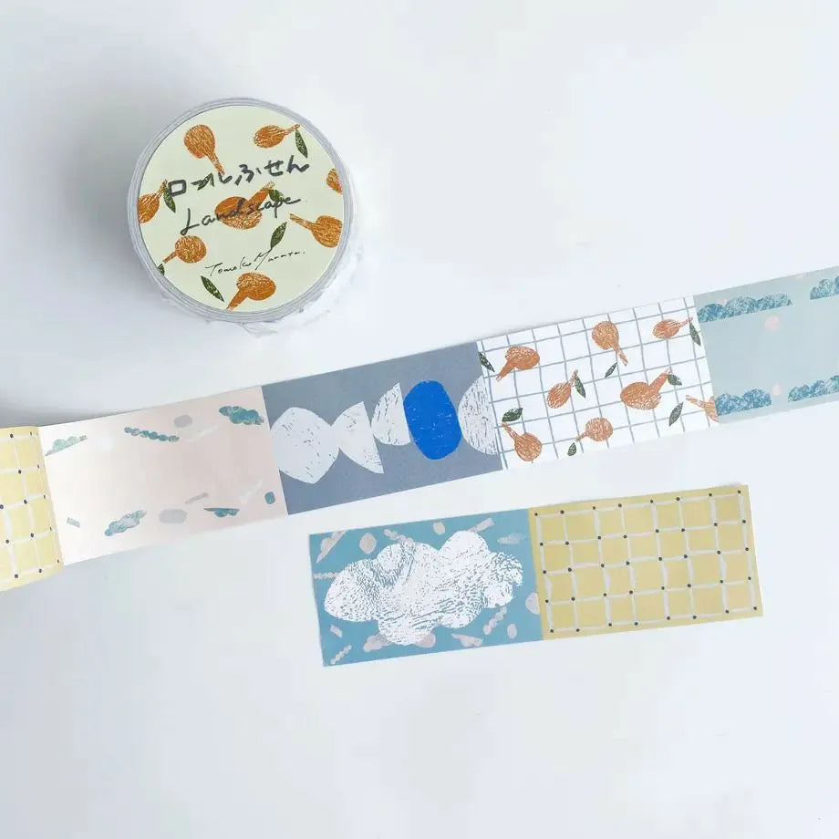 Tegashima x TOMOKO MURATA - Roll Sticky Notes &quot;Landscape&quot; - Techo Treats