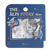 The Alps Story Foil-stamped Flake Seal - Blue - Techo Treats