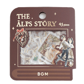 The Alps Story Foil-stamped Flake Seal - Brown - Techo Treats