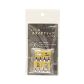 TOHKIN Egyptian Pattern SLIDE CLIP Metal Clip - Beige (4 pcs) - Default Title by Techo Treats Stationery